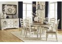 Caroline Wooden Oval Dining Room Extension Table (4 to 6 Seaters)